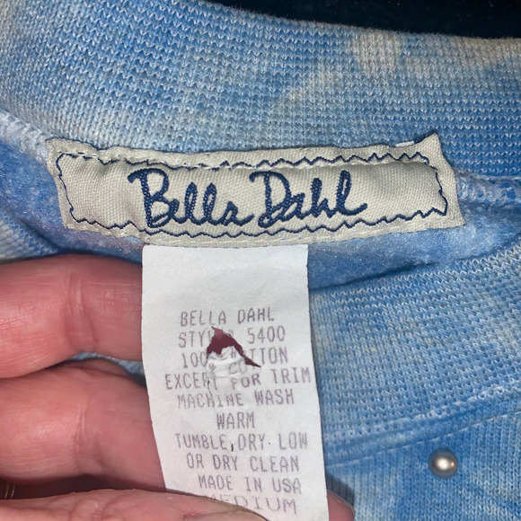 90’s BELLA DAHL BEDAZZLED COLLEGE LOGO WISCONSIN BADGERS SWEATSHIRT - Picture 5 of 9